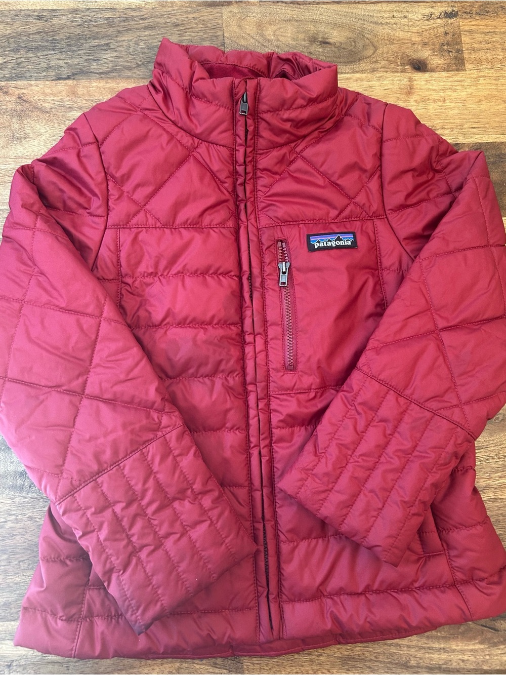Patagonia Kids Girls Insulated Puffer Jacket Red Size XS 5-6